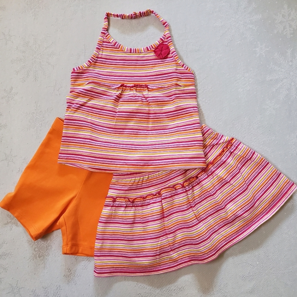 NWT New 1989 Place Halter Top 24 Months w/ Short & Skort Baby Girl 18 Months